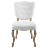 Modway Furniture Array Vintage French Upholstered Dining Side Chair 0423 White EEI-2878-WHI