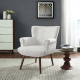 Cloud Upholstered Armchair White EEI-2941-WHI