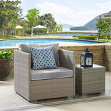 Modway Furniture Repose Outdoor Patio Armchair Light Gray Gray 32 x 30 x 34