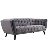 Bestow 2 Piece Performance Velvet Sofa and Loveseat Set Gray EEI-2979-GRY-SET