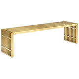 Gridiron Large Stainless Steel Bench Gold EEI-3000-GLD