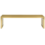 Gridiron Large Stainless Steel Bench Gold EEI-3000-GLD