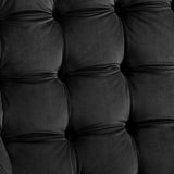 Suggest Button Tufted Performance Velvet Lounge Chair Black EEI-3001-BLK