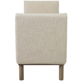 Haven Tufted Button Upholstered Fabric Accent Bench Beige EEI-3002-BEI