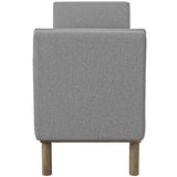 Haven Tufted Button Upholstered Fabric Accent Bench Light Gray EEI-3002-LGR