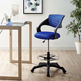 Thrive Mesh Drafting Chair Blue EEI-3040-BLU