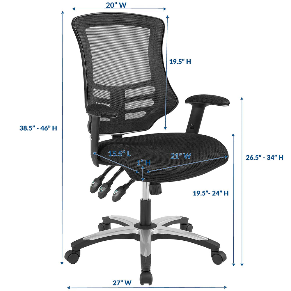 Calibrate Mesh Office Chair Black EEI-3042-BLK