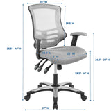 Calibrate Mesh Office Chair Gray EEI-3042-GRY