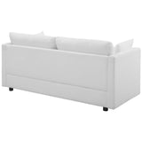 Activate Upholstered Fabric Sofa White EEI-3044-WHI