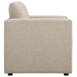 Activate Upholstered Fabric Armchair Beige EEI-3045-BEI