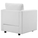 Activate Upholstered Fabric Armchair White EEI-3045-WHI
