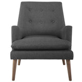 Leisure Upholstered Lounge Chair Gray EEI-3048-GRY
