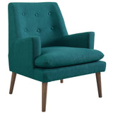 Leisure Upholstered Lounge Chair Teal EEI-3048-TEA
