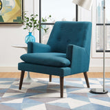 Leisure Upholstered Lounge Chair Teal EEI-3048-TEA