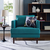 Agile Upholstered Fabric Armchair Teal EEI-3055-TEA