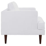 Agile Upholstered Fabric Armchair White EEI-3055-WHI