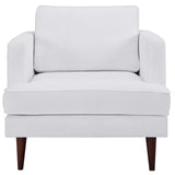 Agile Upholstered Fabric Armchair White EEI-3055-WHI