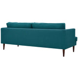 Agile Upholstered Fabric Sofa Teal EEI-3057-TEA