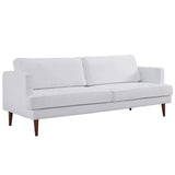 Agile Upholstered Fabric Sofa White EEI-3057-WHI