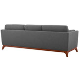 Chance Upholstered Fabric Sofa Gray EEI-3062-GRY