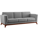 Chance Upholstered Fabric Sofa Light Gray EEI-3062-LGR