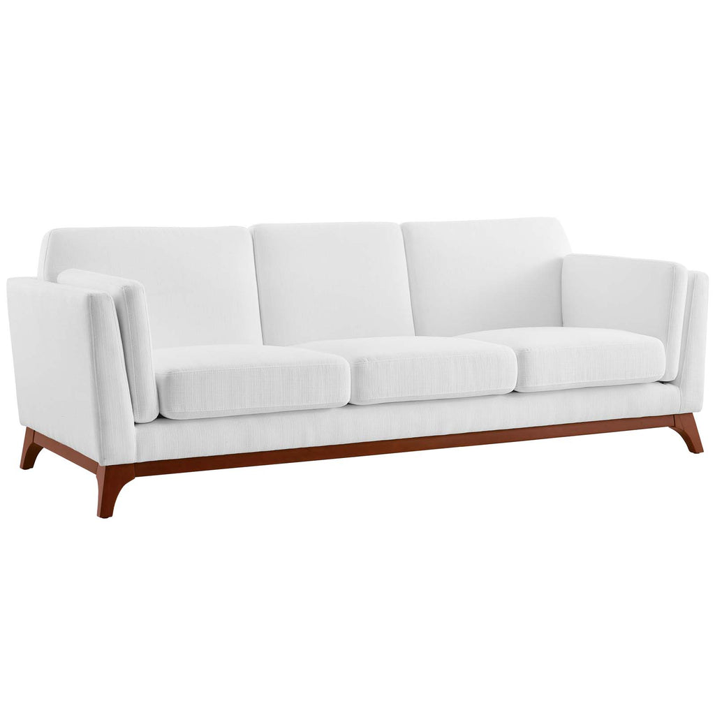 Chance Upholstered Fabric Sofa White EEI-3062-WHI