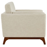 Chance Upholstered Fabric Armchair Beige EEI-3063-BEI