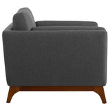 Chance Upholstered Fabric Armchair Gray EEI-3063-GRY