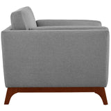 Chance Upholstered Fabric Armchair Light Gray EEI-3063-LGR