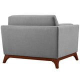 Chance Upholstered Fabric Armchair Light Gray EEI-3063-LGR