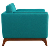 Chance Upholstered Fabric Armchair Teal EEI-3063-TEA