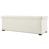 Heritage Performance Velvet Sofa Ivory EEI-3064-IVO