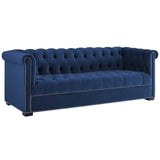 Heritage Performance Velvet Sofa Midnight Blue EEI-3064-MID