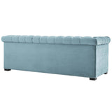 Heritage Performance Velvet Sofa Sea Blue EEI-3064-SEA