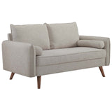 Revive Upholstered Fabric Loveseat Beige EEI-3091-BEI