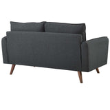 Revive Upholstered Fabric Loveseat Gray EEI-3091-GRY