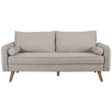 Revive Upholstered Fabric Sofa Beige EEI-3092-BEI