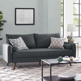 Revive Upholstered Fabric Sofa Gray EEI-3092-GRY