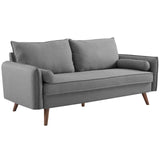 Revive Upholstered Fabric Sofa Light Gray EEI-3092-LGR