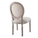 Arise Vintage French Upholstered Fabric Dining Side Chair Set of 2 Beige EEI-3105-BEI-SET