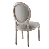 Arise Vintage French Upholstered Fabric Dining Side Chair Set of 2 Light Gray EEI-3105-LGR-SET