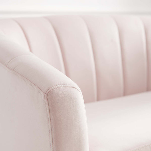 Prospect Channel Tufted Performance Velvet Loveseat Pink EEI-3137-PNK