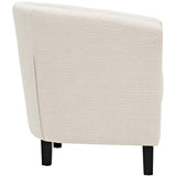 Prospect 2 Piece Upholstered Fabric Loveseat and Armchair Set Beige EEI-3148-BEI-SET