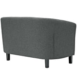 Prospect 2 Piece Upholstered Fabric Loveseat and Armchair Set Gray EEI-3148-GRY-SET