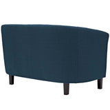 Prospect 3 Piece Upholstered Fabric Loveseat and Armchair Set Azure EEI-3149-AZU-SET
