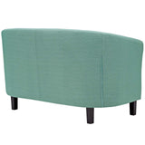 Prospect 3 Piece Upholstered Fabric Loveseat and Armchair Set Laguna EEI-3149-LAG-SET