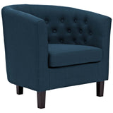 Prospect 2 Piece Upholstered Fabric Armchair Set Azure EEI-3150-AZU-SET