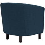 Prospect 2 Piece Upholstered Fabric Armchair Set Azure EEI-3150-AZU-SET