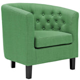 Prospect 2 Piece Upholstered Fabric Armchair Set Green EEI-3150-GRN-SET