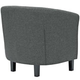 Prospect 2 Piece Upholstered Fabric Armchair Set Gray EEI-3150-GRY-SET